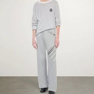 THE KOOPLES Stripe Knitted Pullover Sweater White Size M NWT wool cashmere